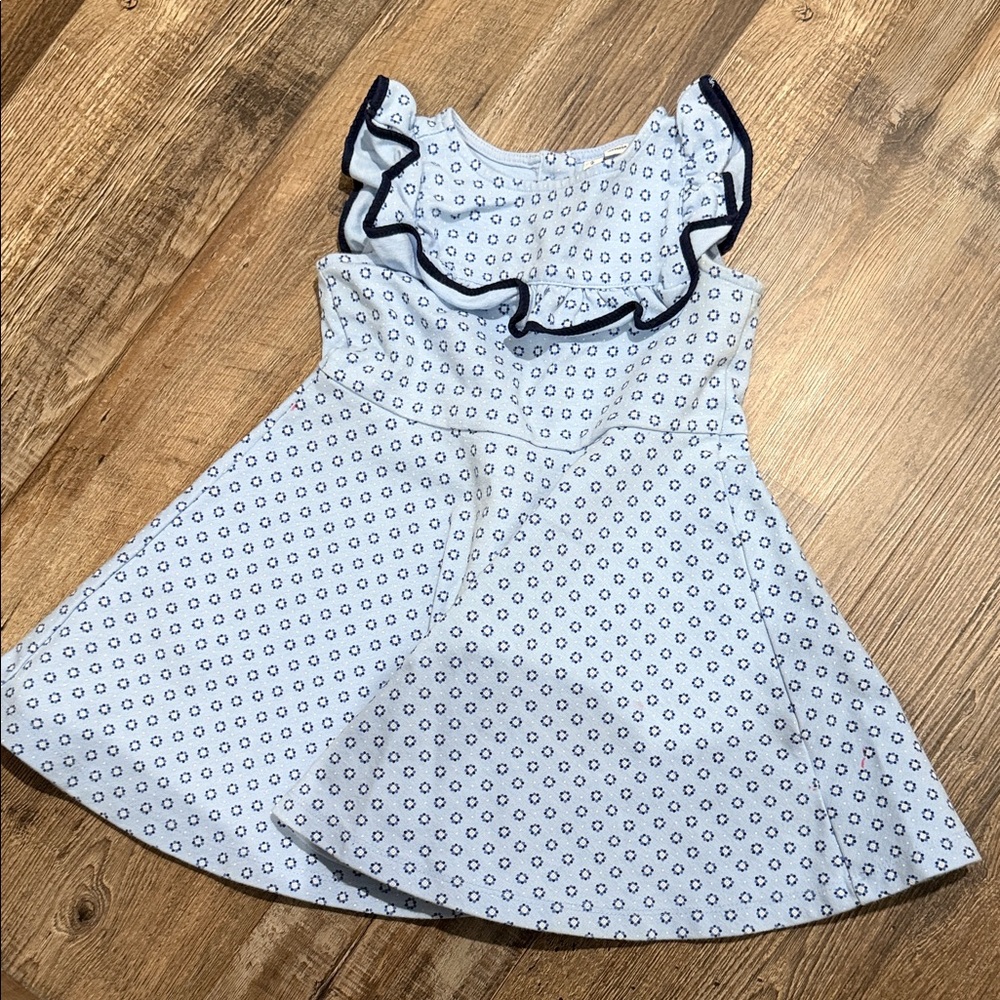 Janie and Jack Floral Blue Dress